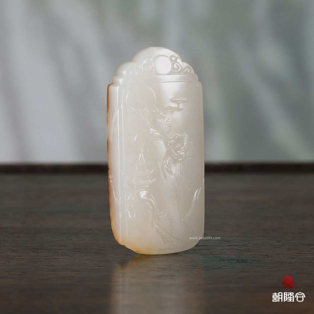 山水玉牌
